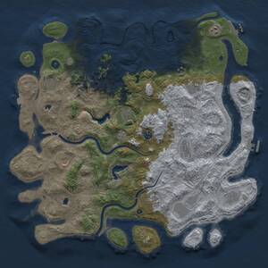 Thumbnail Rust Map: Procedural Map, Size: 4750, Seed: 1894224803, 17 Monuments