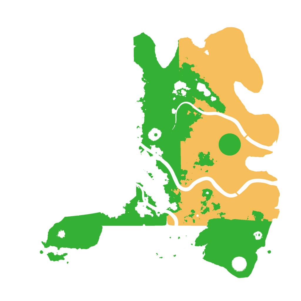 Biome Rust Map: Procedural Map, Size: 3600, Seed: 16895