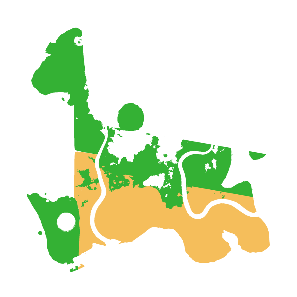 Biome Rust Map: Procedural Map, Size: 3000, Seed: 481239