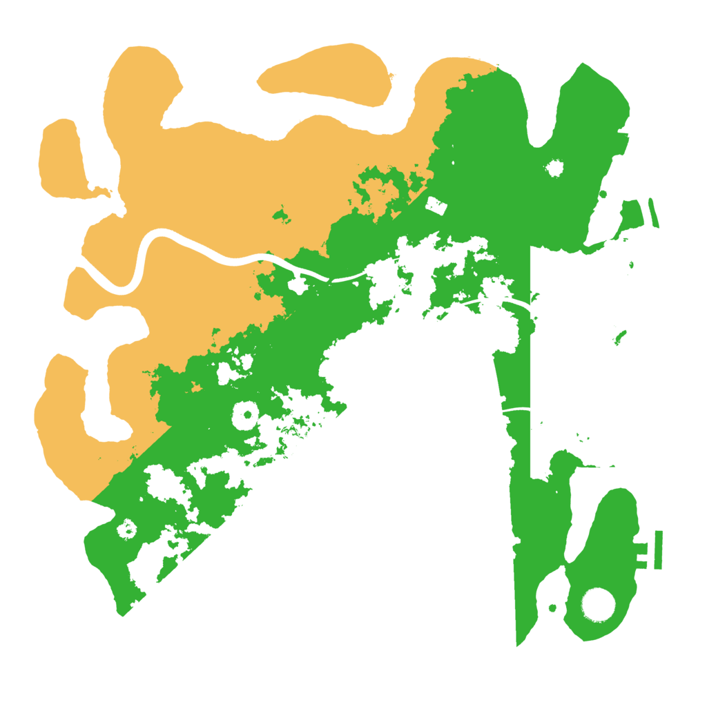 Biome Rust Map: Procedural Map, Size: 3700, Seed: 1988017988