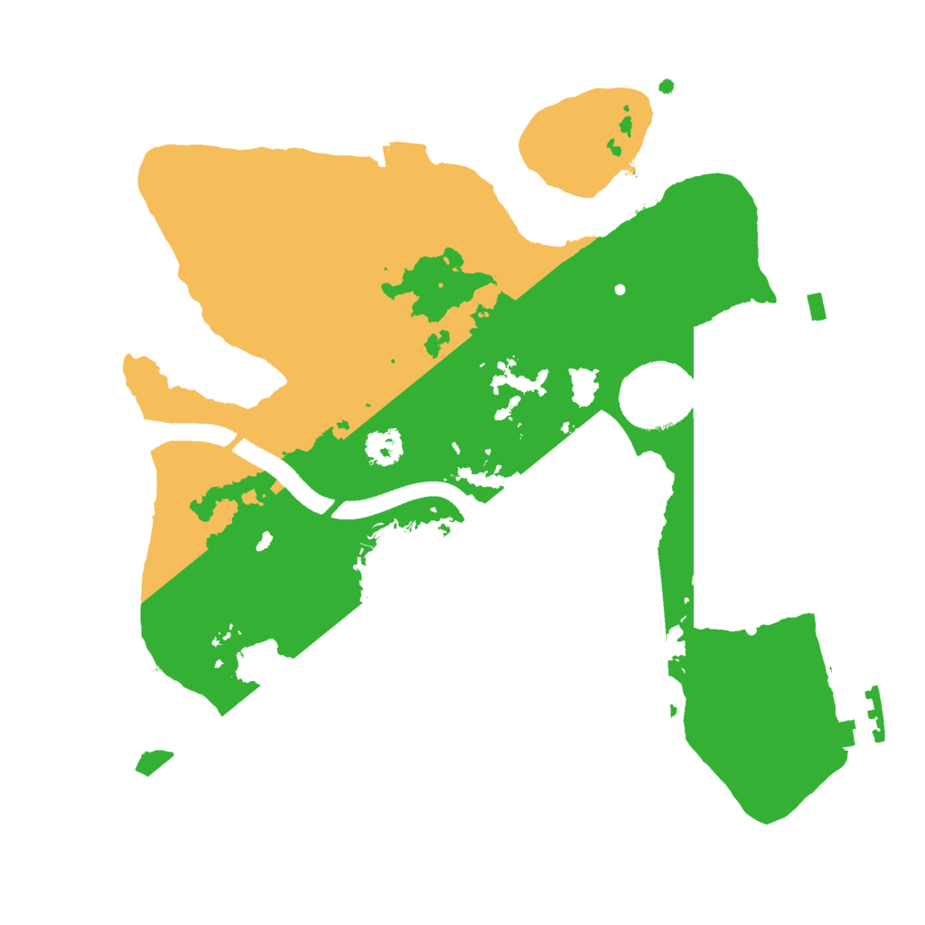 Biome Rust Map: Procedural Map, Size: 2500, Seed: 1349716477
