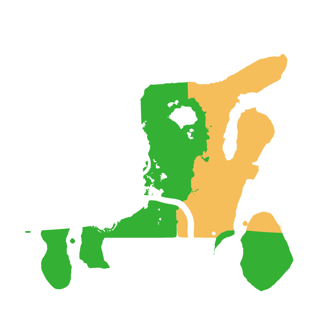 Biome Rust Map: Procedural Map, Size: 2500, Seed: 1099159105