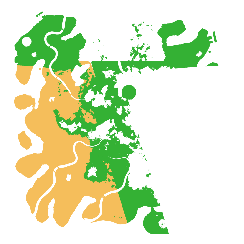 Biome Rust Map: Procedural Map, Size: 4500, Seed: 111197702
