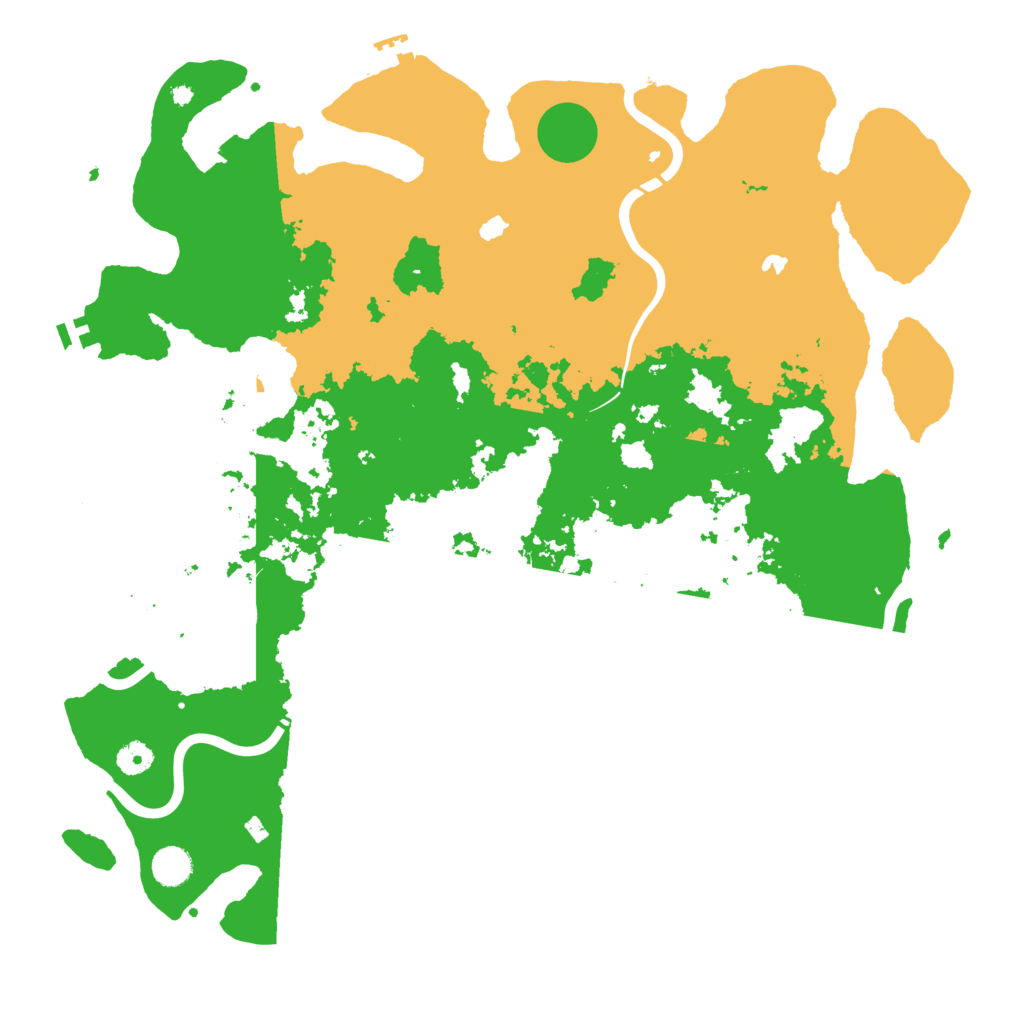 Biome Rust Map: Procedural Map, Size: 4500, Seed: 616851651