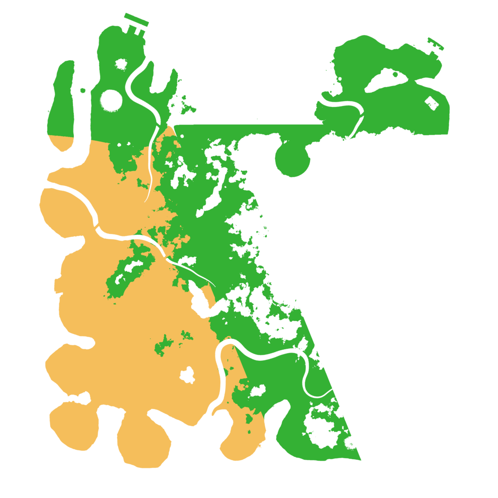 Biome Rust Map: Procedural Map, Size: 4000, Seed: 19645
