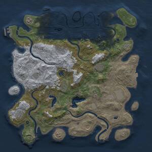 Thumbnail Rust Map: Procedural Map, Size: 4250, Seed: 1958057728, 17 Monuments