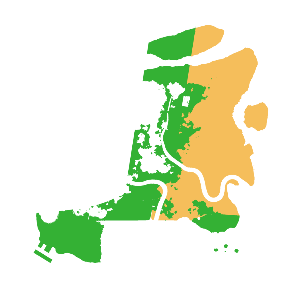 Biome Rust Map: Procedural Map, Size: 3000, Seed: 394593