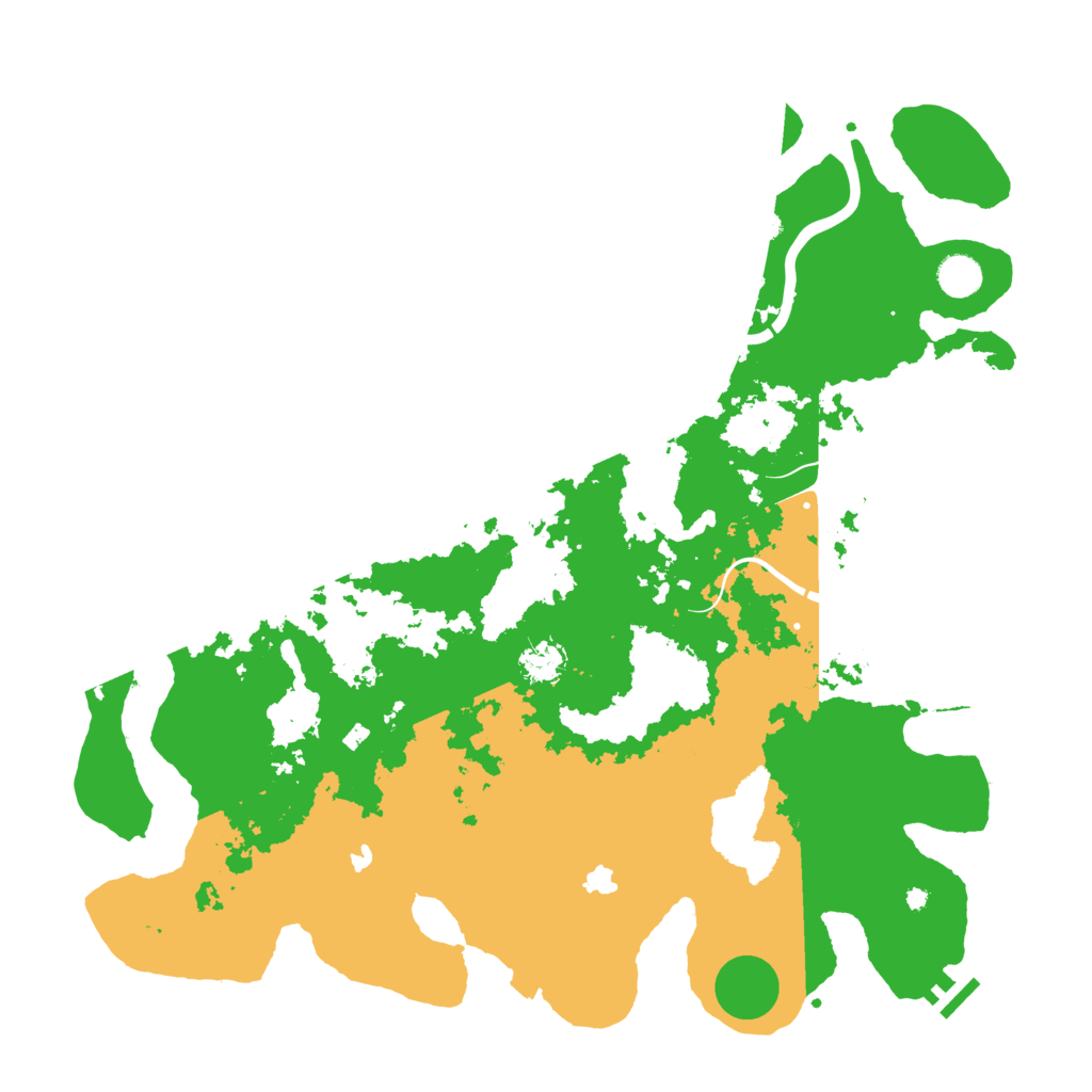 Biome Rust Map: Procedural Map, Size: 4500, Seed: 536582073