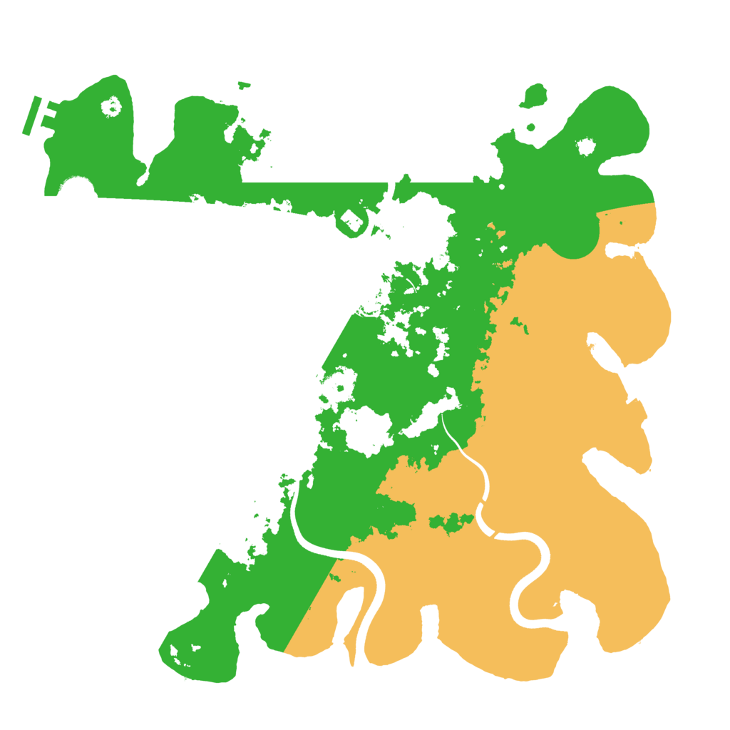 Biome Rust Map: Procedural Map, Size: 3700, Seed: 626446703