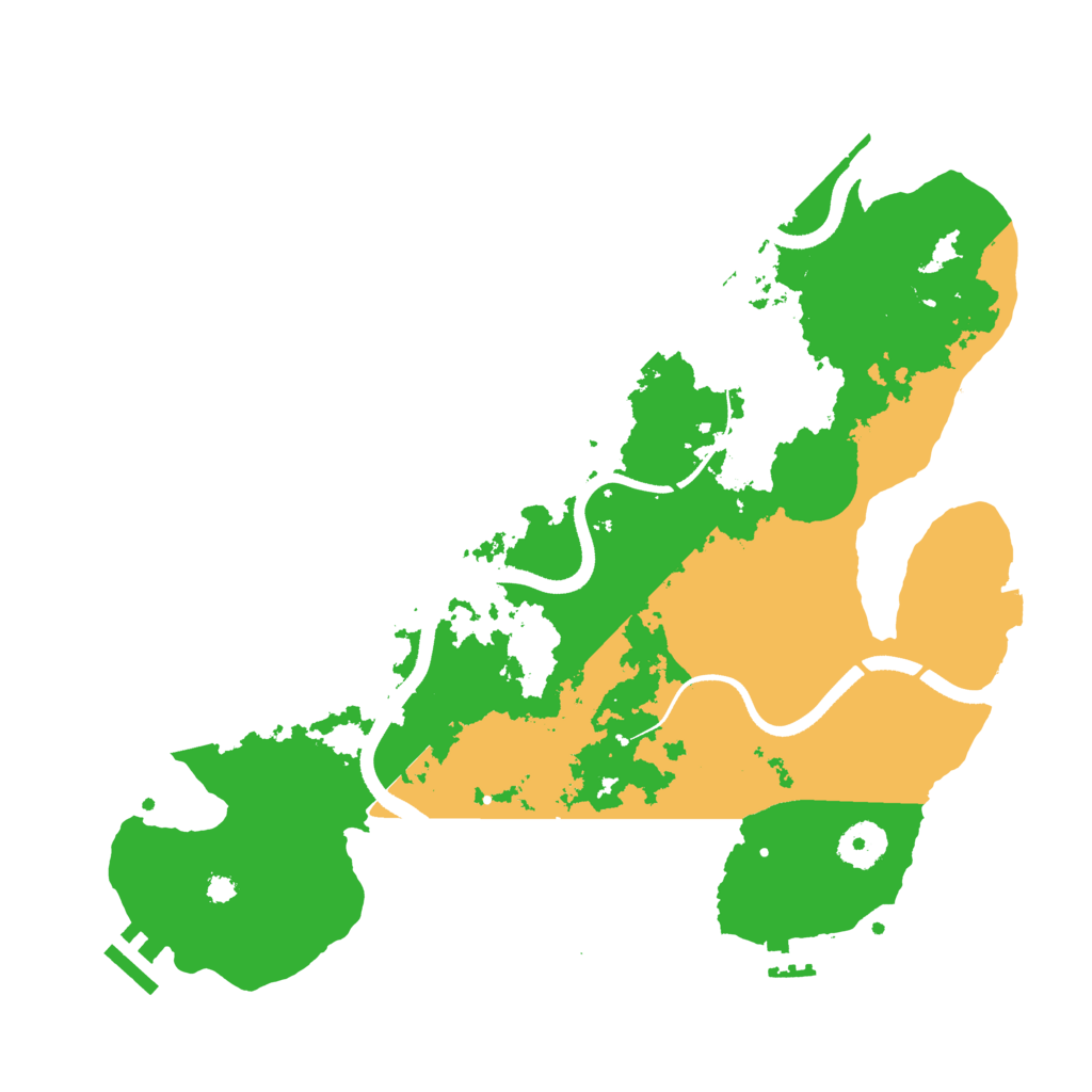 Biome Rust Map: Procedural Map, Size: 3500, Seed: 749476358