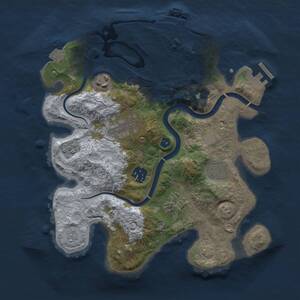 Thumbnail Rust Map: Procedural Map, Size: 3000, Seed: 45612, 12 Monuments