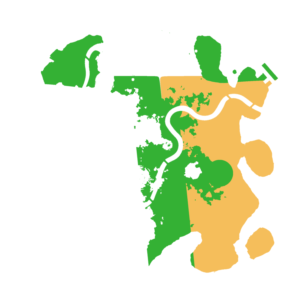 Biome Rust Map: Procedural Map, Size: 3000, Seed: 45612