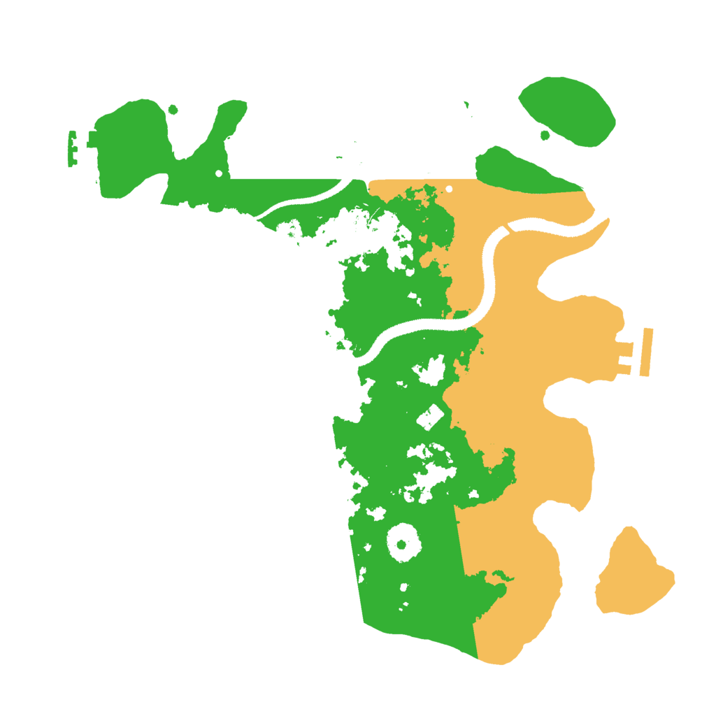 Biome Rust Map: Procedural Map, Size: 3000, Seed: 6261