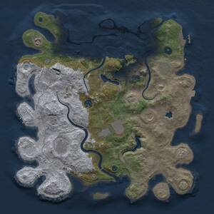Thumbnail Rust Map: Procedural Map, Size: 4000, Seed: 1856201453, 15 Monuments
