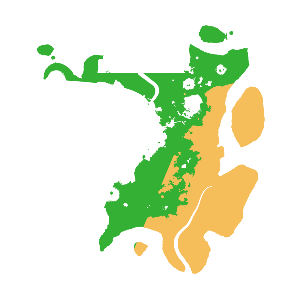 Biome Rust Map: Procedural Map, Size: 3000, Seed: 66233
