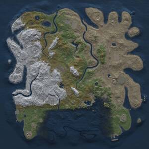 Thumbnail Rust Map: Procedural Map, Size: 4775, Seed: 2053969038, 17 Monuments