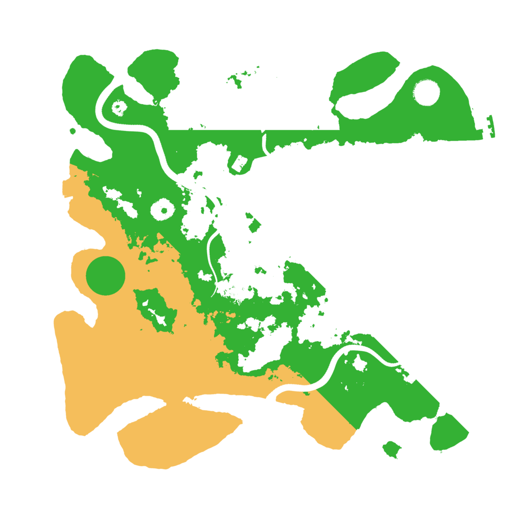 Biome Rust Map: Procedural Map, Size: 3500, Seed: 1539149503