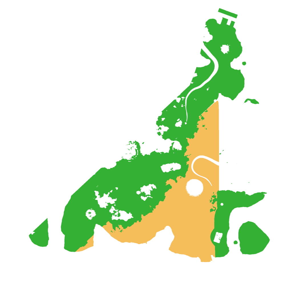 Biome Rust Map: Procedural Map, Size: 3000, Seed: 2109681216