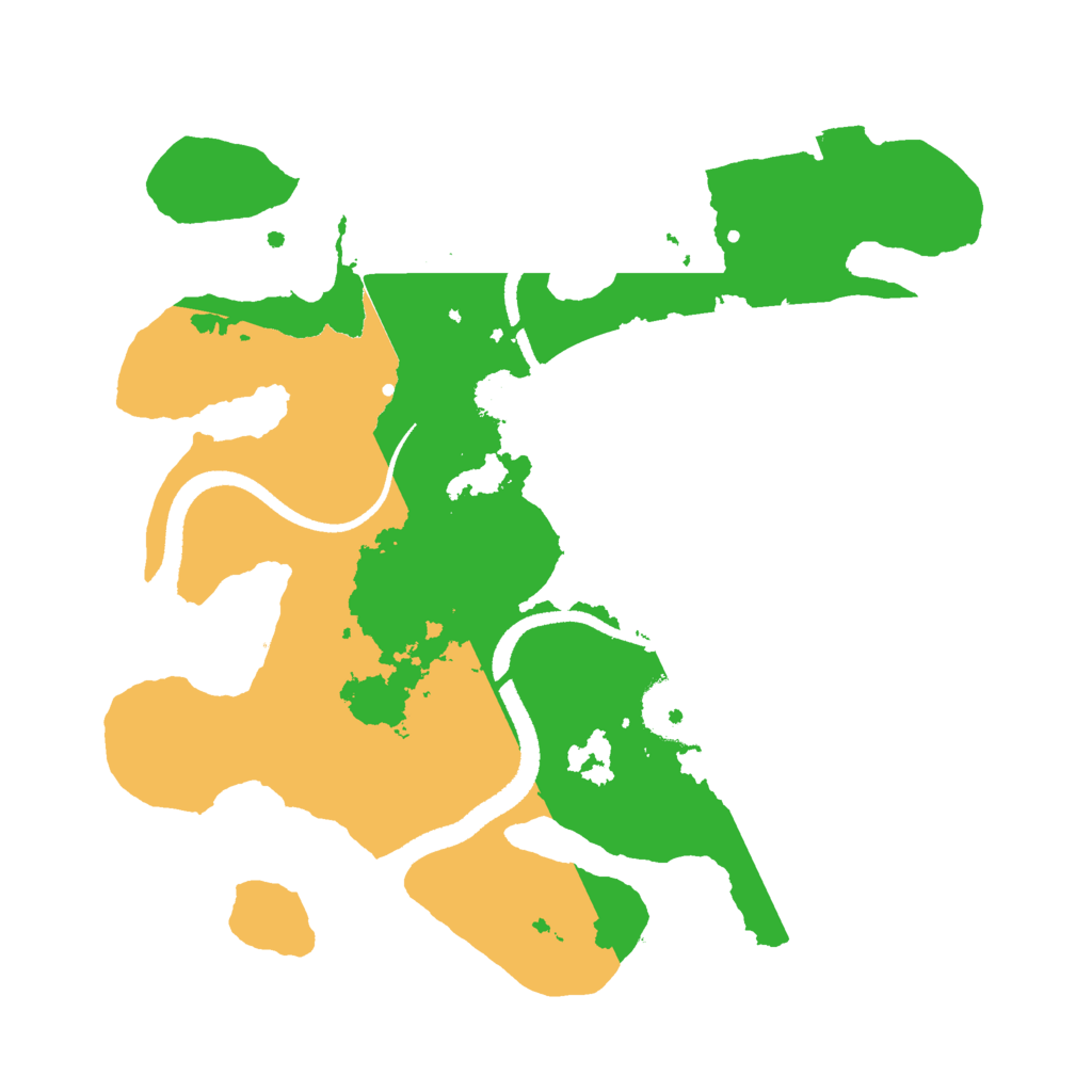 Biome Rust Map: Procedural Map, Size: 2600, Seed: 21544