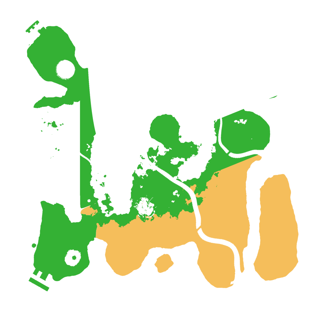 Biome Rust Map: Procedural Map, Size: 3000, Seed: 2079998600