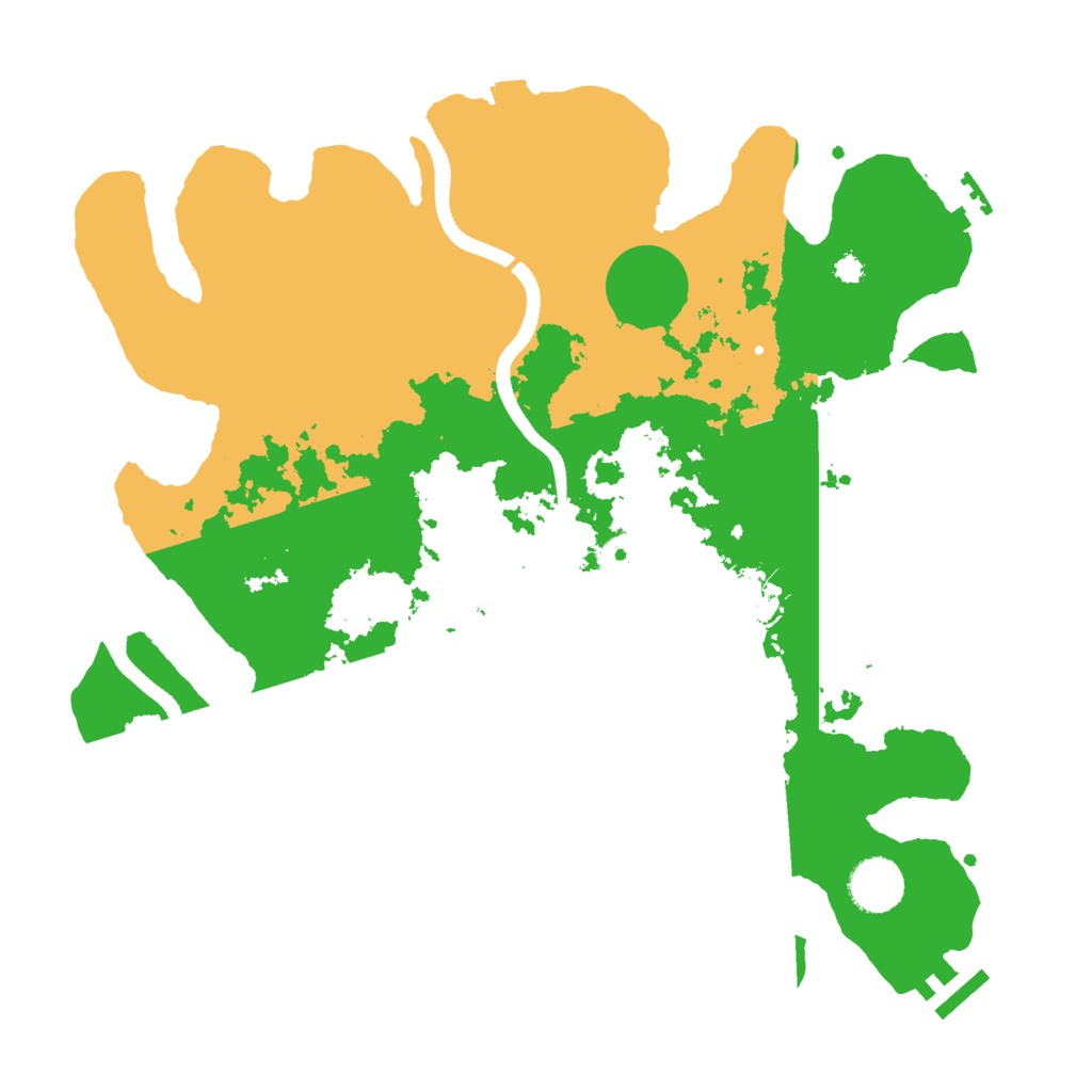 Biome Rust Map: Procedural Map, Size: 3500, Seed: 12747