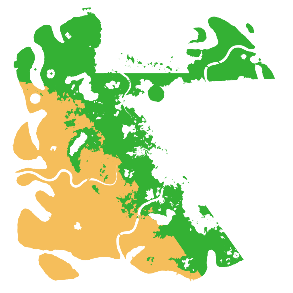 Biome Rust Map: Procedural Map, Size: 5000, Seed: 570725905