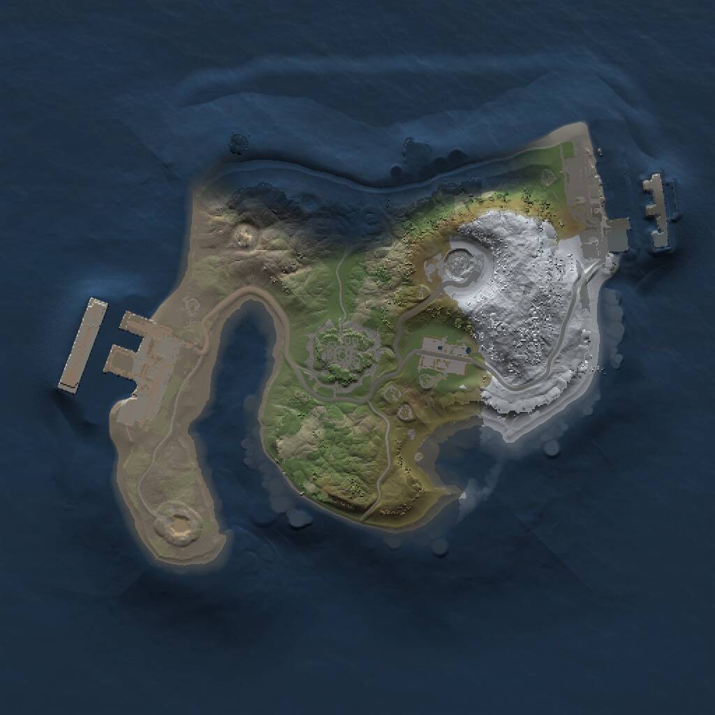 Rust Map: Procedural Map, Size: 1500, Seed: 1516775788, 5 Monuments