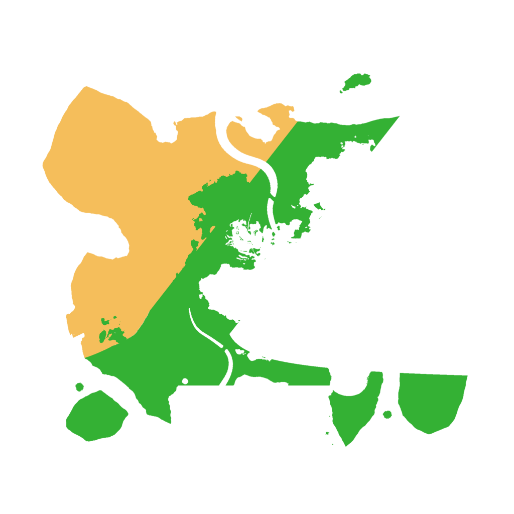 Biome Rust Map: Procedural Map, Size: 2500, Seed: 1090650275