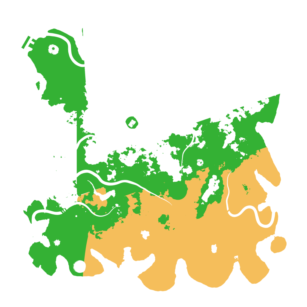 Biome Rust Map: Procedural Map, Size: 4500, Seed: 1845862091