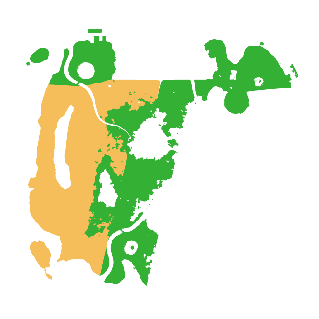 Biome Rust Map: Procedural Map, Size: 3500, Seed: 607891960