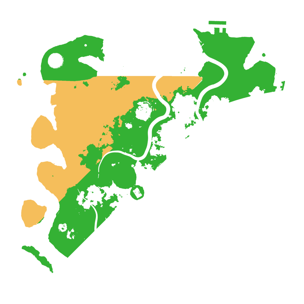 Biome Rust Map: Procedural Map, Size: 3500, Seed: 795288555
