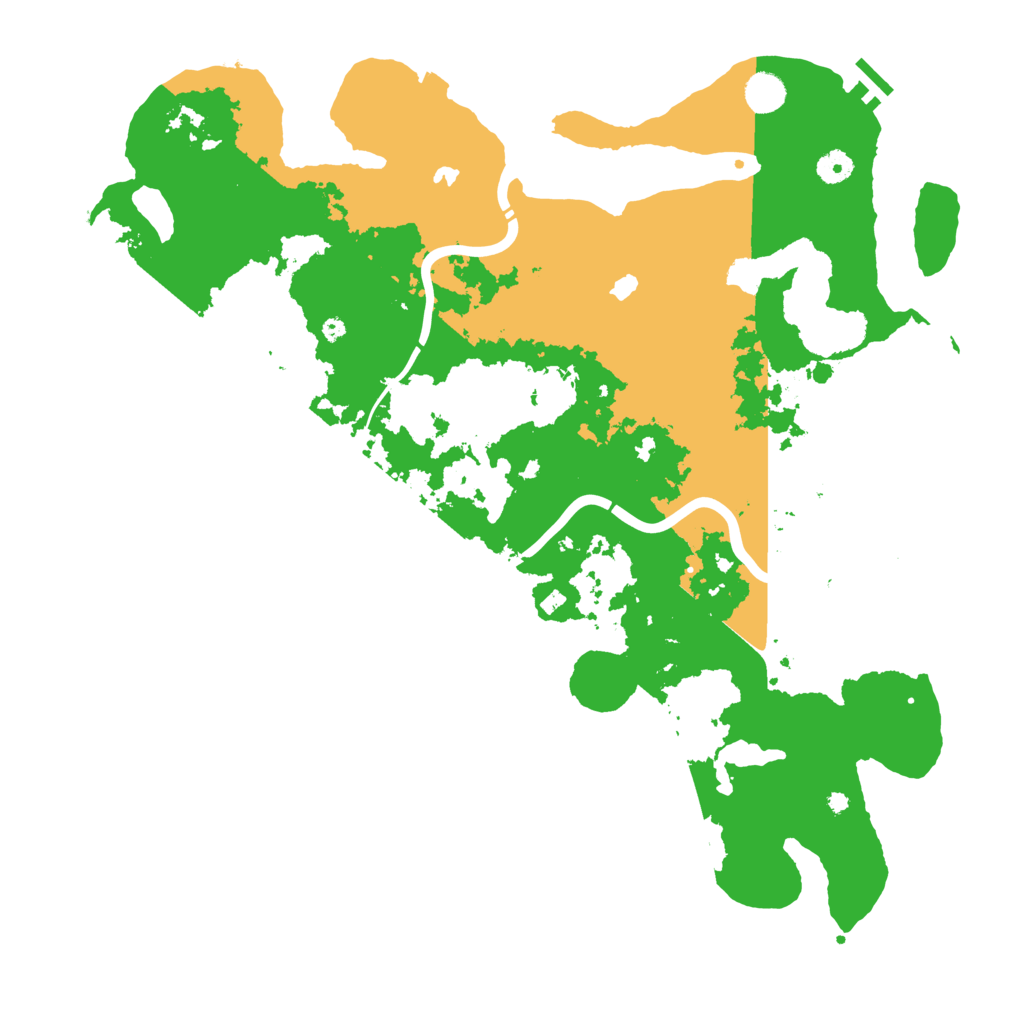 Biome Rust Map: Procedural Map, Size: 4500, Seed: 220403500