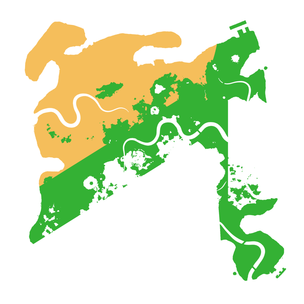 Biome Rust Map: Procedural Map, Size: 3500, Seed: 87341