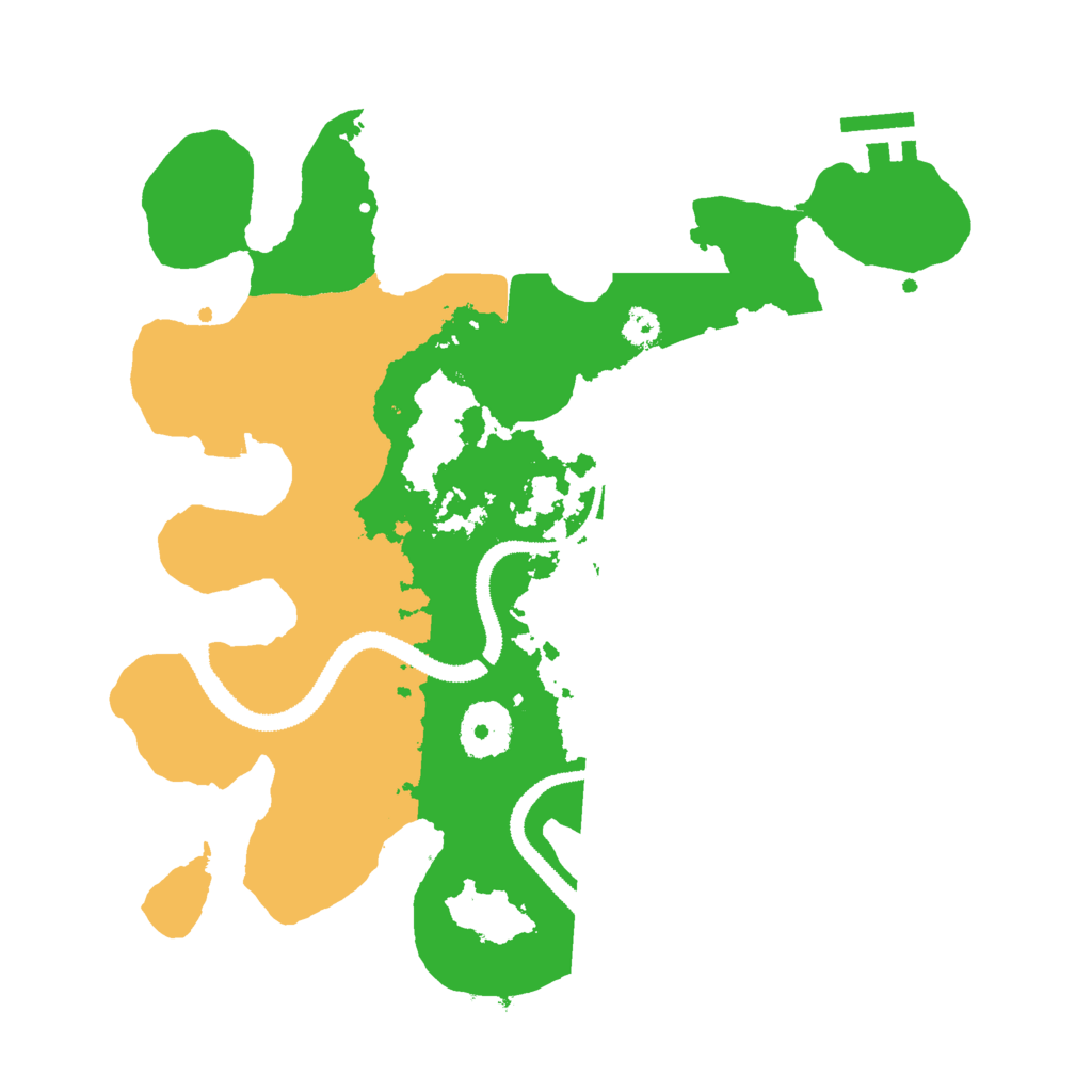 Biome Rust Map: Procedural Map, Size: 3000, Seed: 958896498