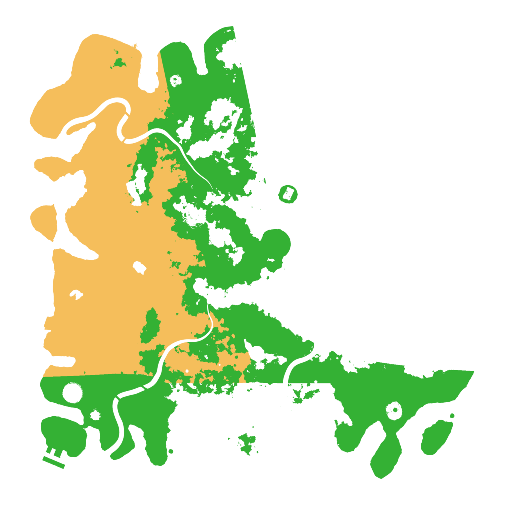Biome Rust Map: Procedural Map, Size: 4500, Seed: 1964933436