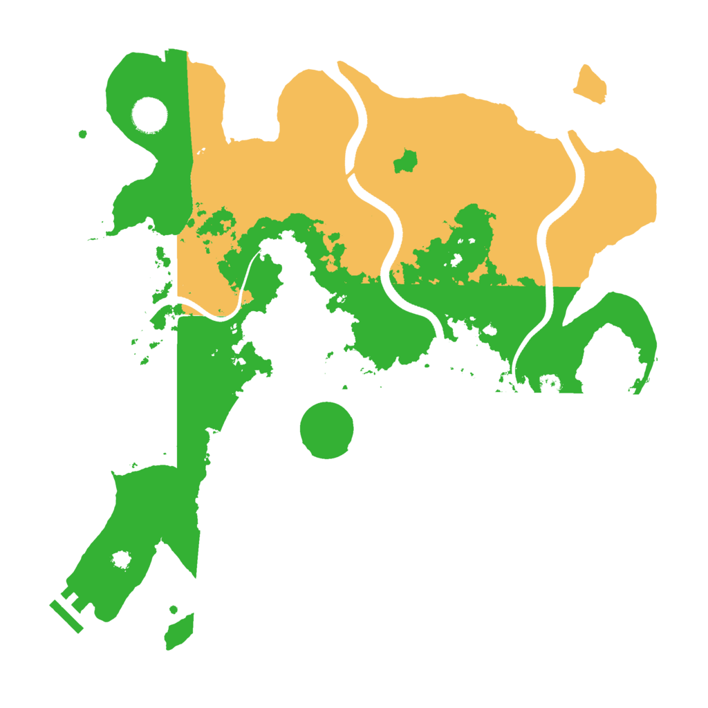 Biome Rust Map: Procedural Map, Size: 3500, Seed: 574959