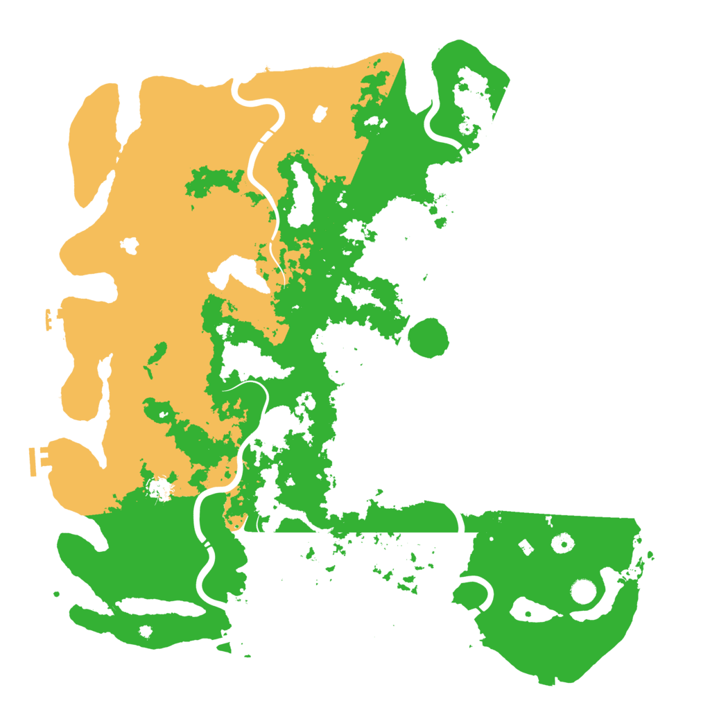 Biome Rust Map: Procedural Map, Size: 5000, Seed: 28281351