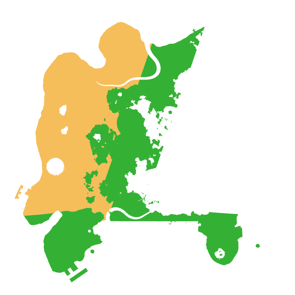 Biome Rust Map: Procedural Map, Size: 3000, Seed: 1235925539