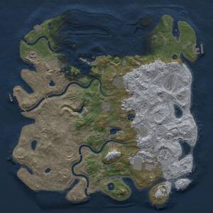 Thumbnail Rust Map: Procedural Map, Size: 4500, Seed: 1314974099, 17 Monuments
