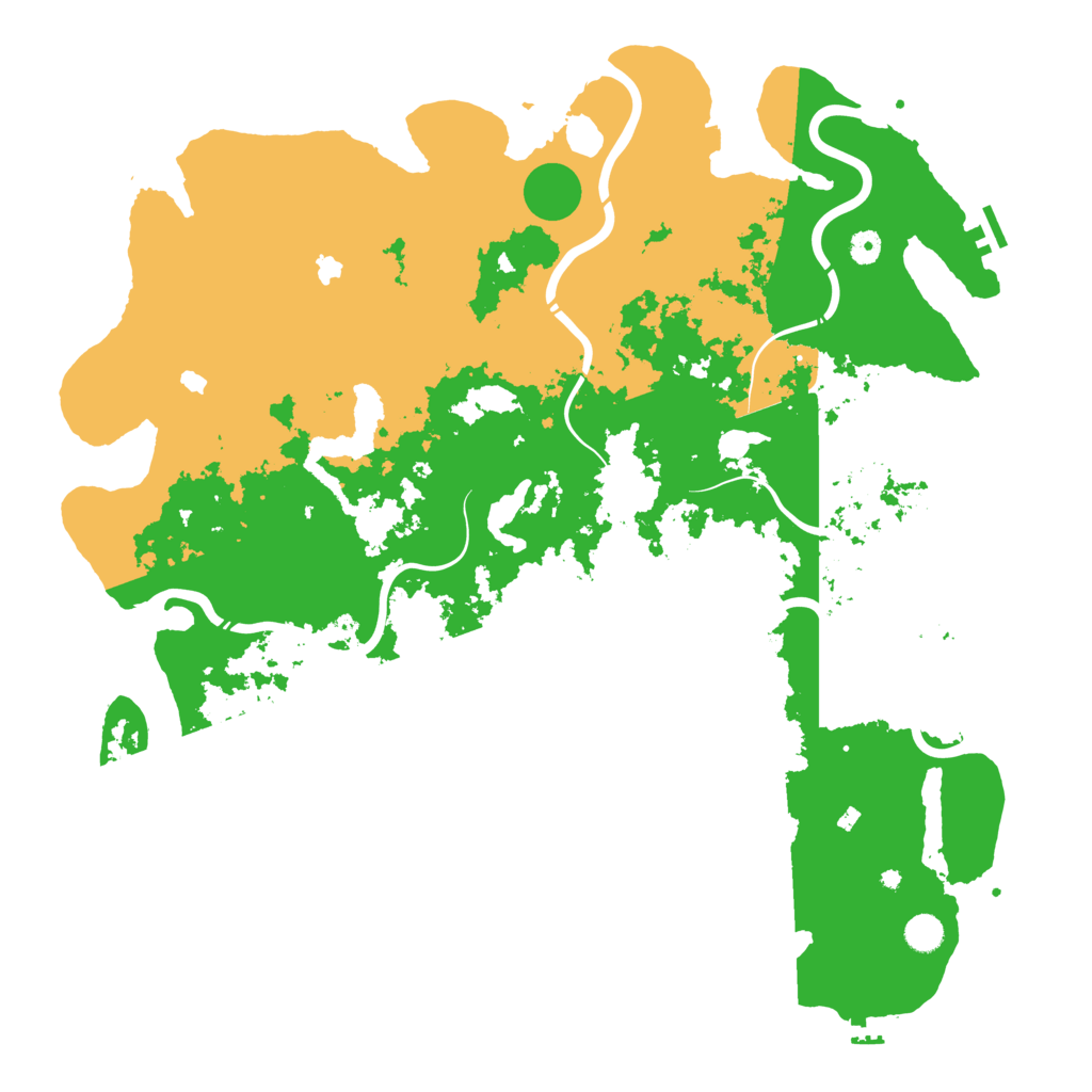 Biome Rust Map: Procedural Map, Size: 5000, Seed: 172212345