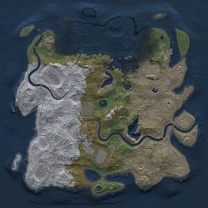 Thumbnail Rust Map: Procedural Map, Size: 4000, Seed: 647346478, 16 Monuments