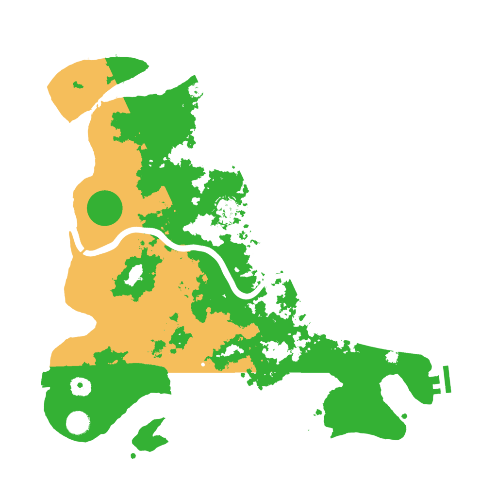 Biome Rust Map: Procedural Map, Size: 3700, Seed: 260402