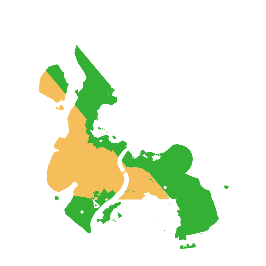 Biome Rust Map: Procedural Map, Size: 2500, Seed: 1799552261