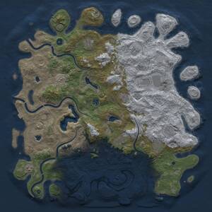Thumbnail Rust Map: Procedural Map, Size: 4900, Seed: 4022026, 17 Monuments