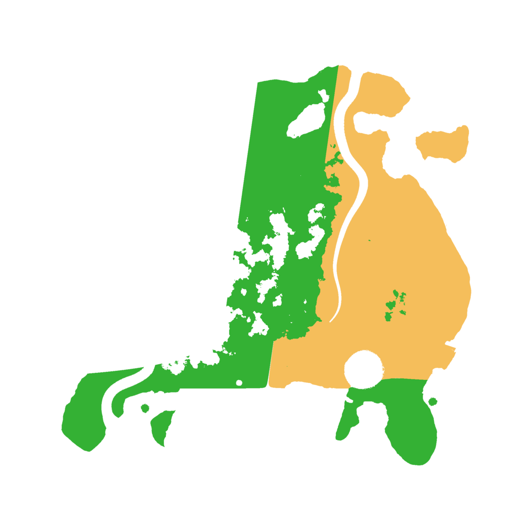 Biome Rust Map: Procedural Map, Size: 2500, Seed: 279802429