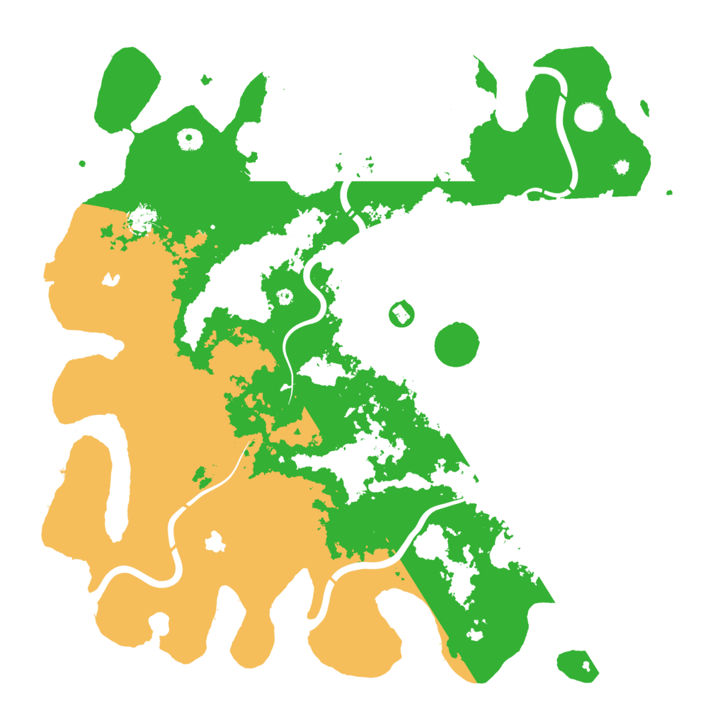 Biome Rust Map: Procedural Map, Size: 4500, Seed: 2074796815