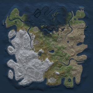 Thumbnail Rust Map: Procedural Map, Size: 4250, Seed: 1772479487, 16 Monuments
