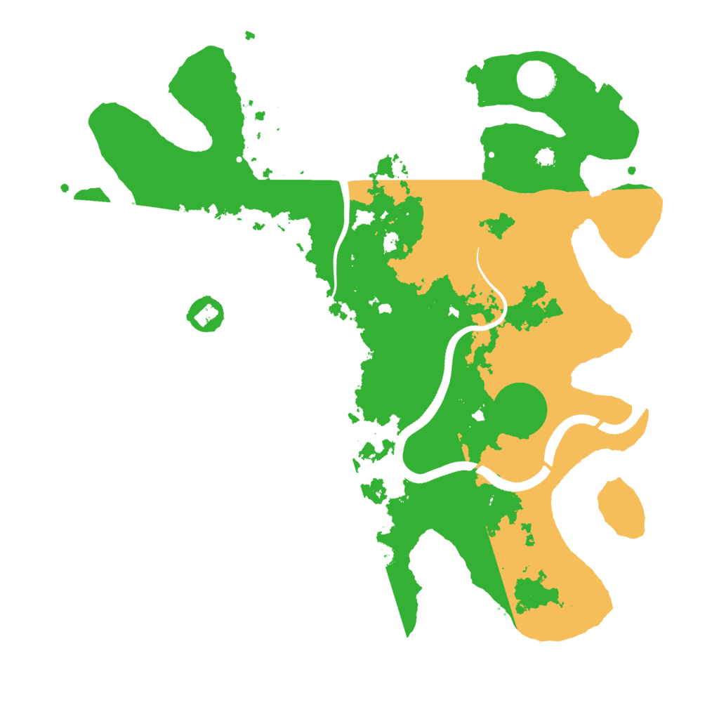 Biome Rust Map: Procedural Map, Size: 3500, Seed: 91543