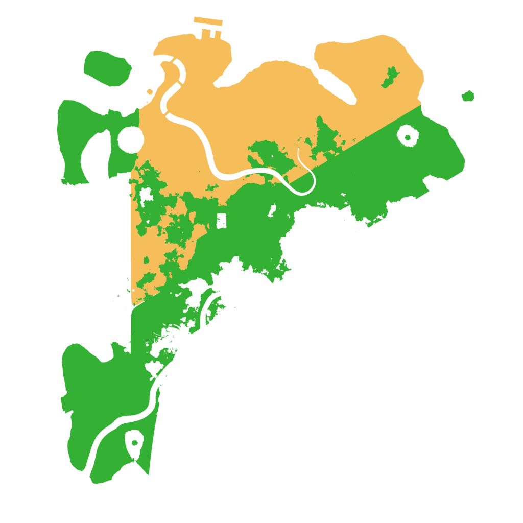 Biome Rust Map: Procedural Map, Size: 3700, Seed: 1009491199