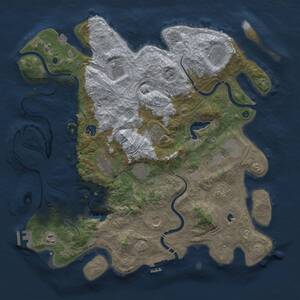 Thumbnail Rust Map: Procedural Map, Size: 4250, Seed: 167340037, 17 Monuments